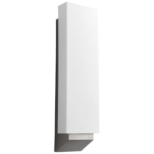 Oxygen Lighting Polaris 1 Light Sconce, Satin Nickel/Matte White