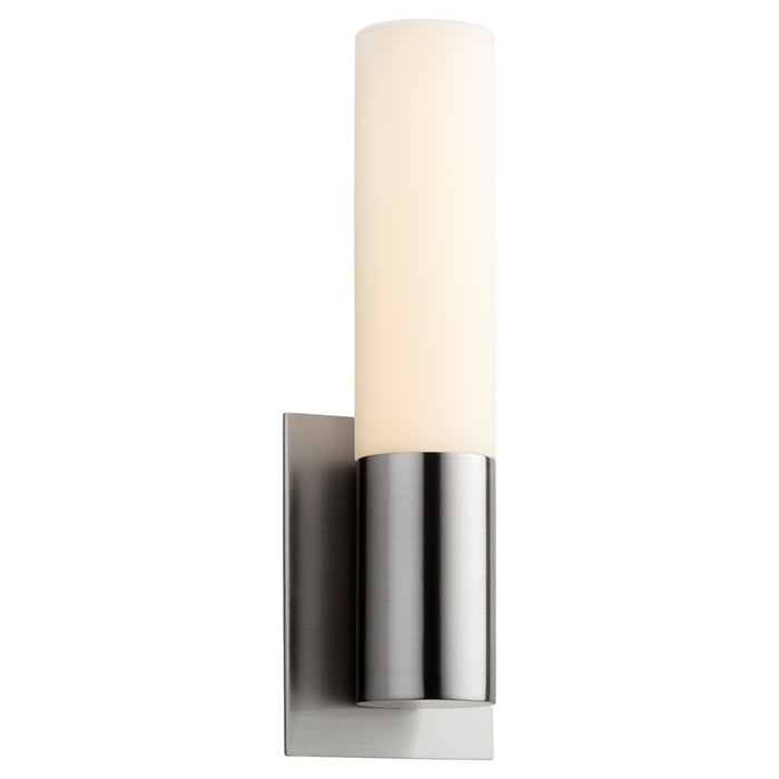 Oxygen Lighting Magneta 2700K 120V Glass Sconce, Satin Nickel