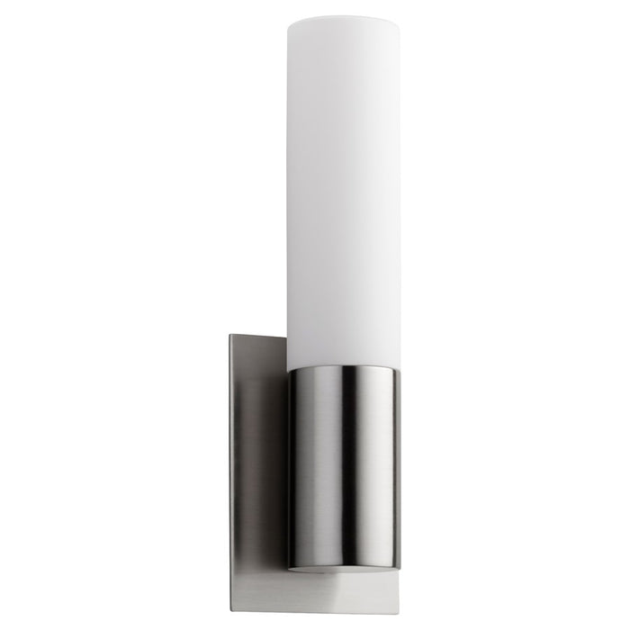 Oxygen Lighting Magneta 120V Glass Sconce, Satin Nickel - 3-528-40124