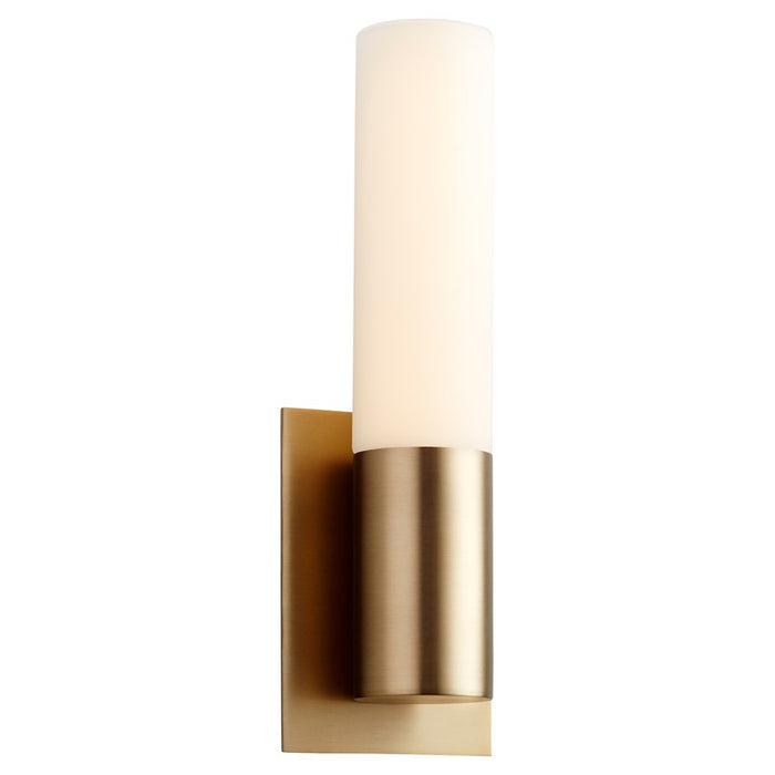 Oxygen Lighting Magneta 4000K 120V Glass Sconce, Aged Brass