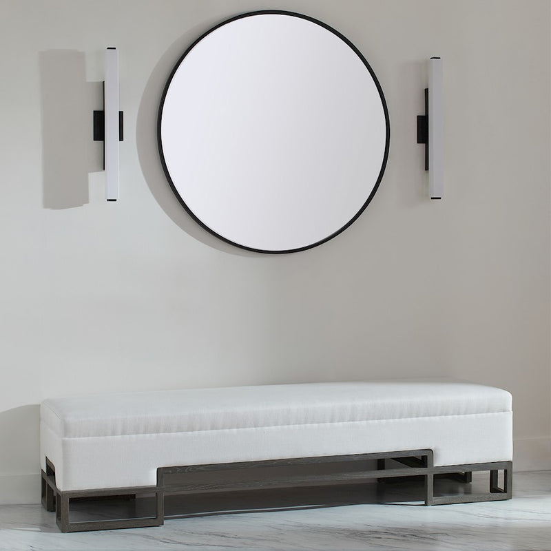 Oxygen Lighting Adelphi 1 Light 24" Vanity, Black