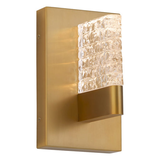 Oxygen Lighting Gamma 1Lt 5Cct Wall Mount, Brushed Brass