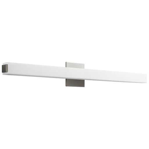 Oxygen Lighting Adelphi 36" Vanity, Satin Nickel/White - 3-555-24