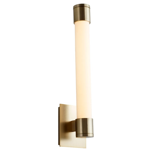 Oxygen Lighting Zenith 4000K LED Sconce, Aged Brass