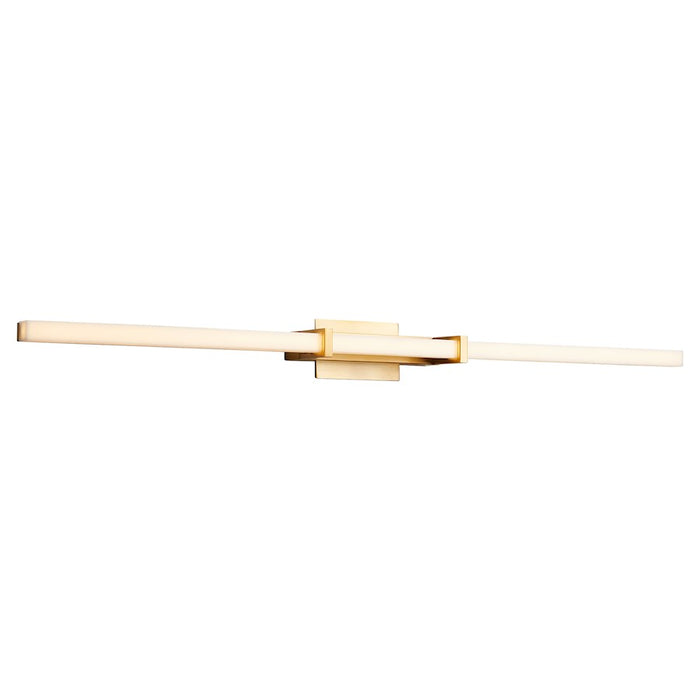 Oxygen Lighting Wand 1 Light 36" Vanity, Aged Brass