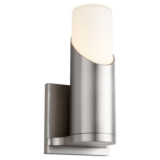 Oxygen Lighting Ellipse 2700K Glass Sconce, Satin Nickel