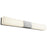 Oxygen Lighting Crescent 2 Light Vanity, Satin Nickel/Matte White