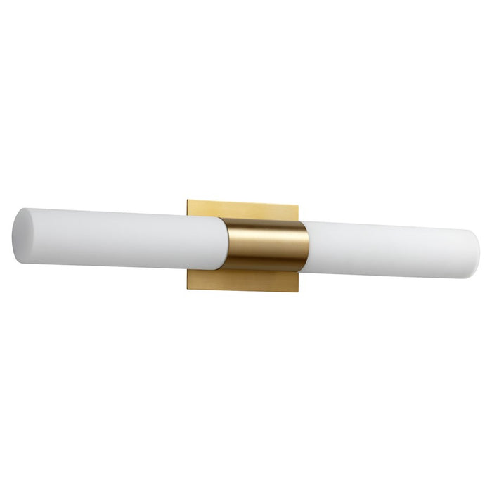 Oxygen Lighting Magneta 2700K 120V Glass Vanity, Aged Brass - 3-590-27140