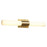 Oxygen Lighting Magneta 2700K 120V Glass Vanity, Aged Brass