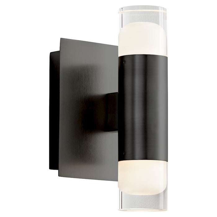 Oxygen Lighting Alarum 2 Light LED Sconce, Black