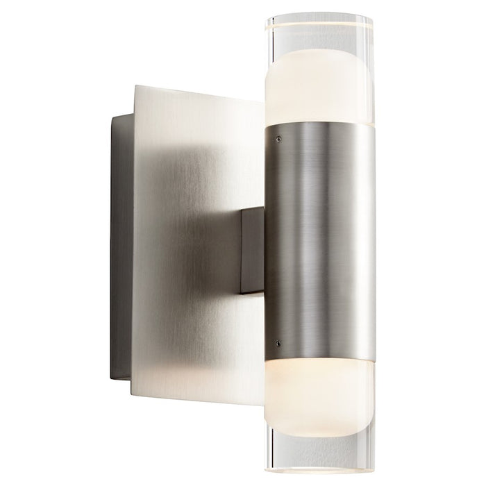 Oxygen Lighting Alarum 2 Light LED Sconce, Satin Nickel