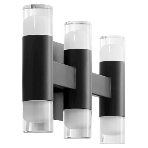 Oxygen Lighting Alarum 6 Light LED Vanity, Black - 3-596-15