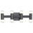 Oxygen Lighting Alarum 8 Light LED Vanity, Black
