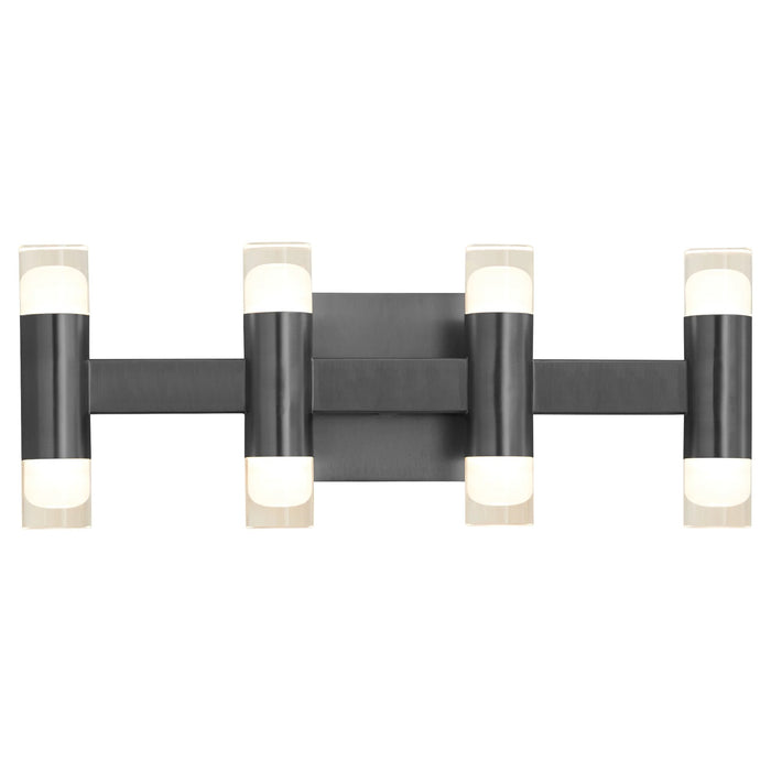 Oxygen Lighting Alarum 8 Light LED Vanity, Black