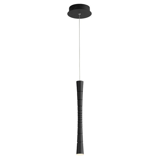 Oxygen Lighting Sabre 1 Light Pendant, Black