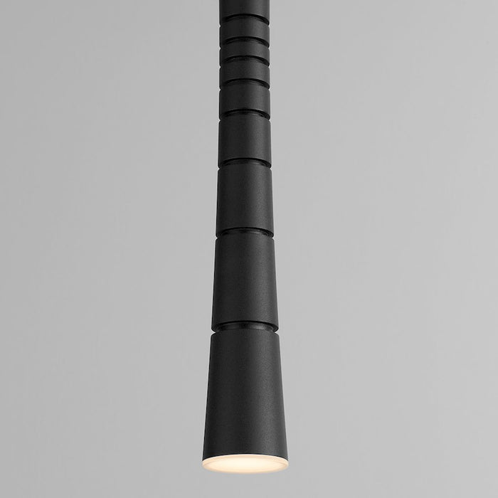 Oxygen Lighting Sabre 1 Light Pendant, Black