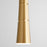 Oxygen Lighting Sabre 1 Light Pendant, Aged Brass