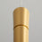 Oxygen Lighting Sabre 1 Light Pendant, Aged Brass