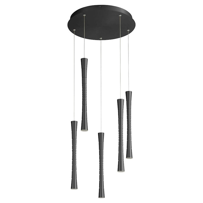 Oxygen Lighting Sabre 5 Light Pendant, Black - 3-6005-15