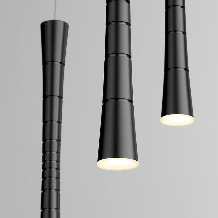 Oxygen Lighting Sabre 5 Light Pendant, Black