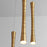 Oxygen Lighting Sabre 5 Light Pendant, Aged Brass