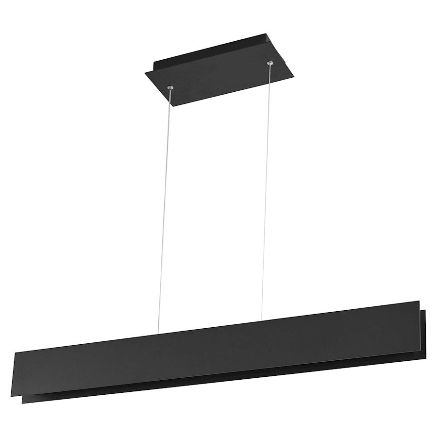 Oxygen Lighting Brio 1 Light 36" LED Pendant, Black - 3-6017-15