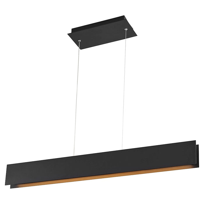 Oxygen Lighting Brio 1 Light 36" LED Pendant, Black