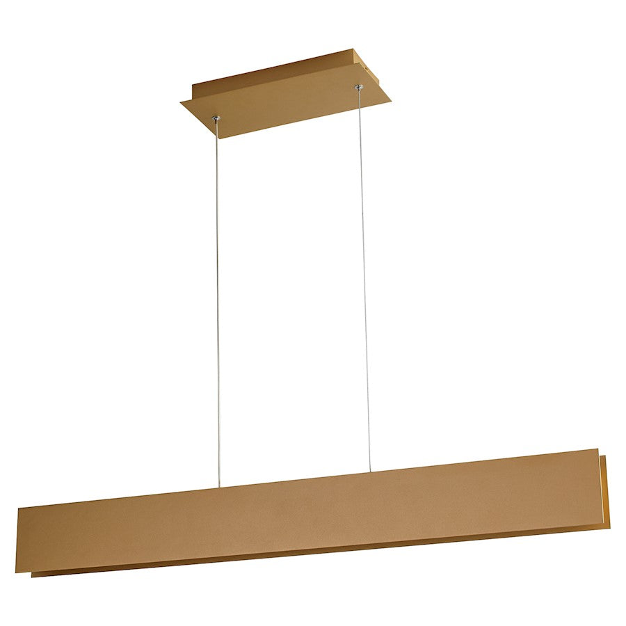 Oxygen Lighting Brio 1 Light 36" LED Pendant, Powdered Gold - 3-6017-60