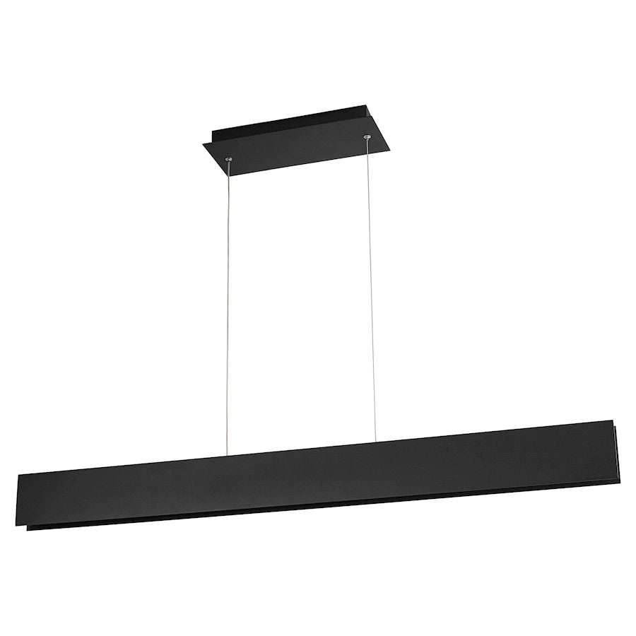 Oxygen Lighting Brio 1 Light 46" LED Pendant, Black - 3-6018-15