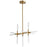 Oxygen Lighting Tali 11 Light Led Ceiling Mount, Aged Brass