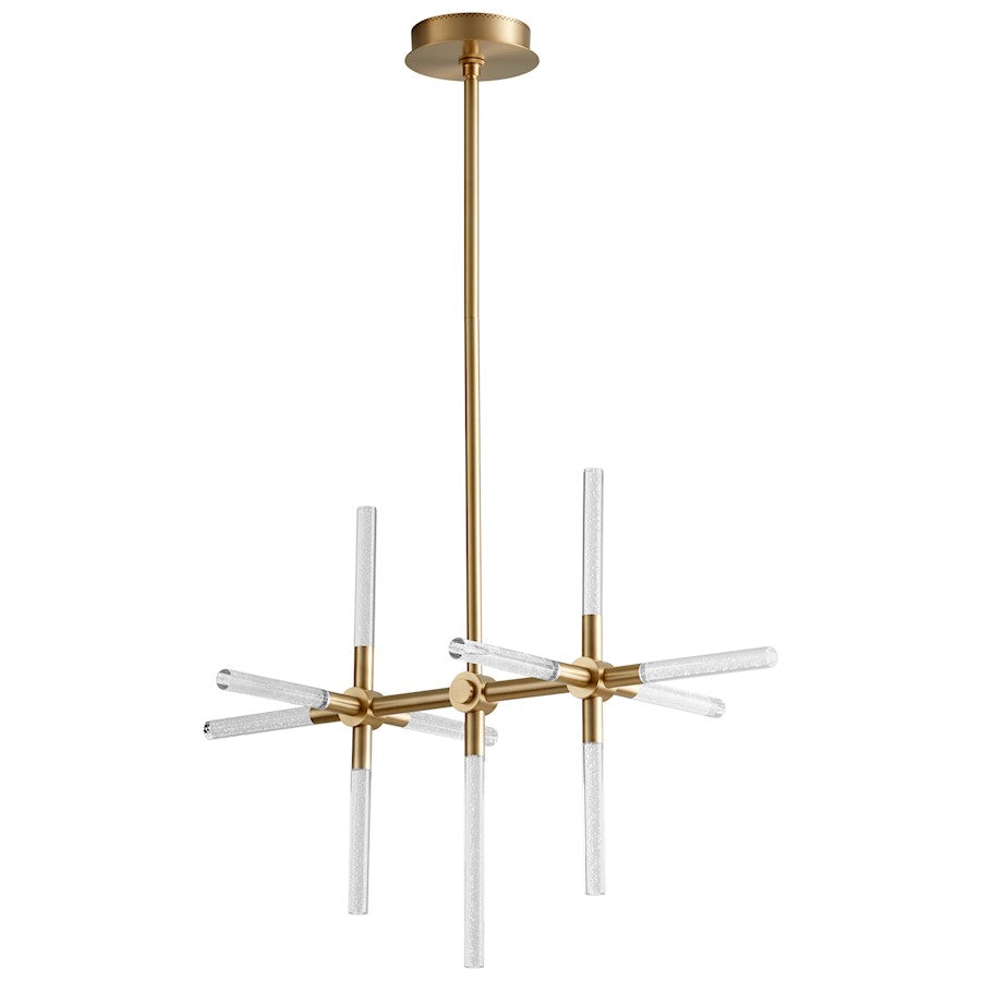 Oxygen Lighting Tali 11 Light Led Ceiling Mount, Aged Brass