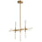 Oxygen Lighting Tali 11 Light Led Ceiling Mount, Aged Brass