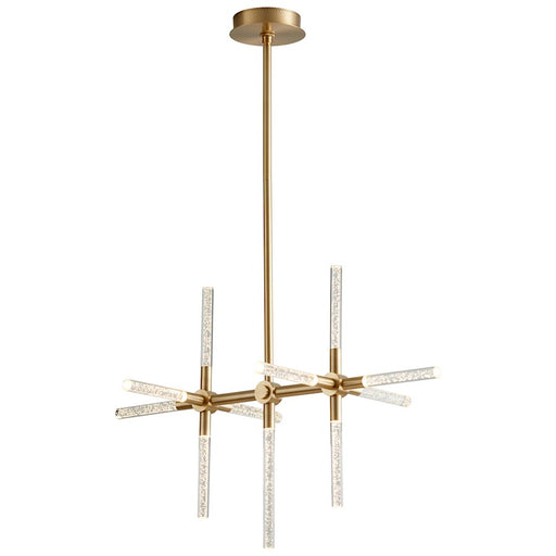 Oxygen Lighting Tali 11 Light Led Ceiling Mount, Aged Brass