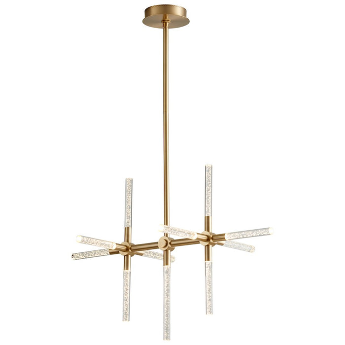 Oxygen Lighting Tali 11 Light Led Ceiling Mount, Aged Brass