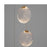 Oxygen Lighting Axiom 3 Light Pendant, Aged Brass