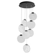 Oxygen Lighting Axiom 8 Light Pendant, Black - 3-6051-15