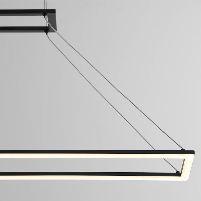 Oxygen Lighting Xanni 1 Light 35" Pendant, Black