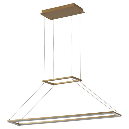 Oxygen Lighting Xanni 1 Light 35" Pendant, Aged Brass - 3-6054-40