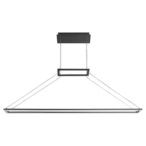 Oxygen Lighting Xanni 1 Light 47" Pendant, Black - 3-6055-15