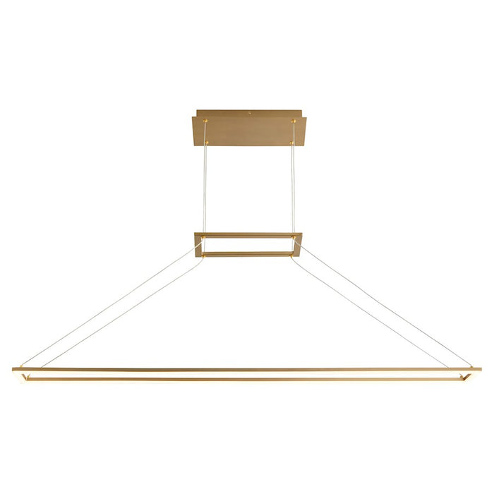 Oxygen Lighting Xanni 1 Light 47" Pendant, Aged Brass