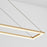 Oxygen Lighting Xanni 1 Light 47" Pendant, Aged Brass