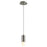 Oxygen Lighting Magneta 2700K 8" Glass Pendant, Stn
