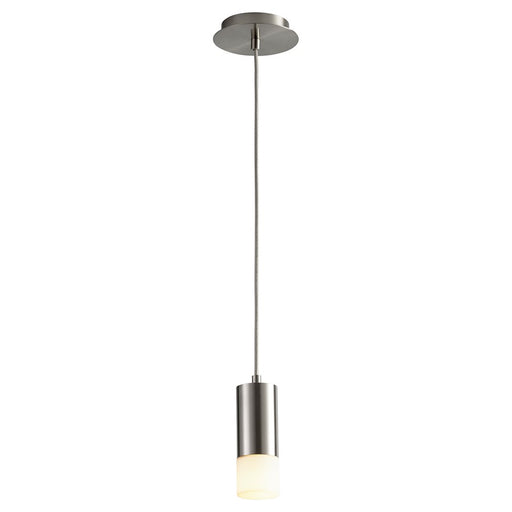 Oxygen Lighting Magneta 3500K 8" Glass Pendant, Stn