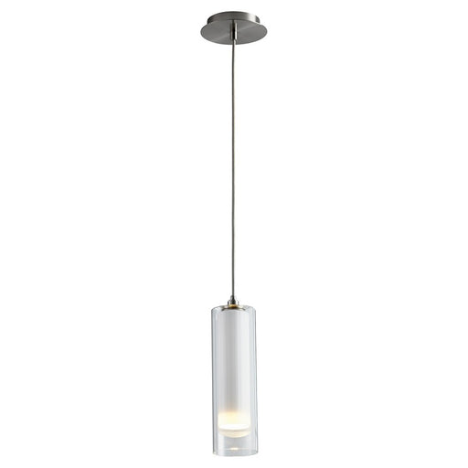 Oxygen Lighting Gratis 4000K Clr/Stn Opal, Satin Nickel