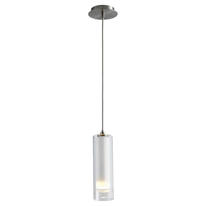 Oxygen Lighting Gratis 4000K Clr/Stn Opal, Satin Nickel