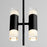 Oxygen Lighting Alarum 4 Light Pendant, Black