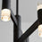 Oxygen Lighting Alarum 12 Light Chandelier, Black