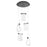 Oxygen Lighting Veer 5Lt 5Cct Pendant, Black - 3-6102-15