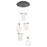 Oxygen Lighting Veer 5Lt 5Cct Pendant, Black