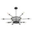 Oxygen Lighting Sperano 60"/12Lt Cct Chandelier, Mb